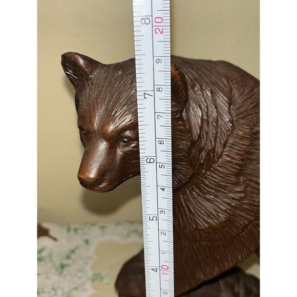 2 Red Mill Bear Sculpture Figurines Brown Grizzle Cabin Decor 7.5" 4" READ - Picture 11 of 13